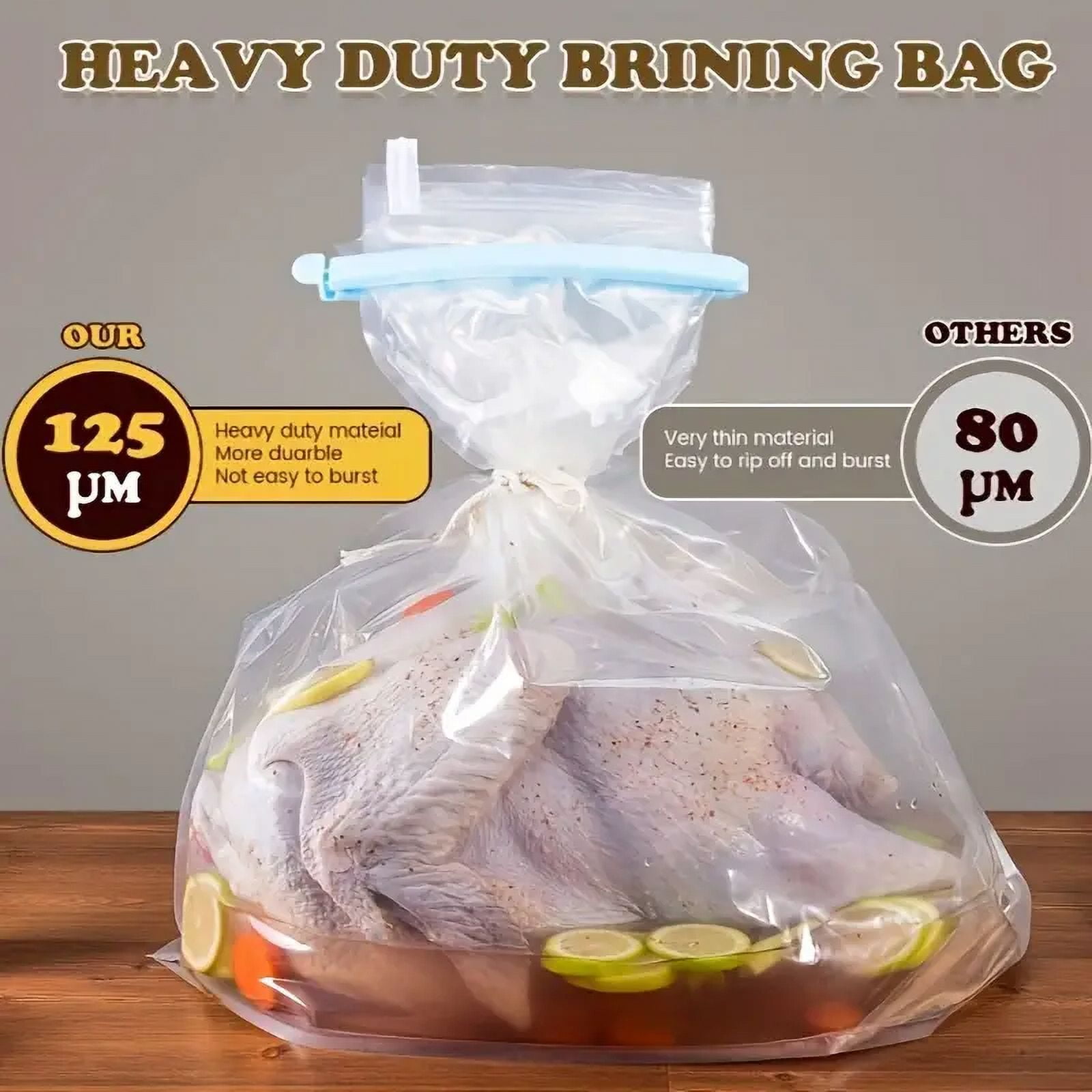 2 Gallon Ziplock Bags 25 Count Resealable Extra Strong and Leak