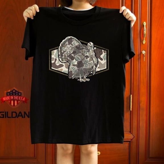 Turkey Camo Hunting Marsh Camouflage Game Fan Gift Graphic t-shirt,for unisex up to 5XL