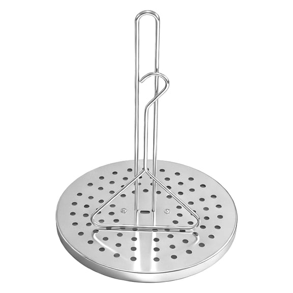 Turkey Chicken Fryer Stand Rack with Handle Lifter Hook, Vertical Roaster for Smoker Grill, Stainless Steel Turkey Fryer Kit, 10.3 x 13.8 in, Silver