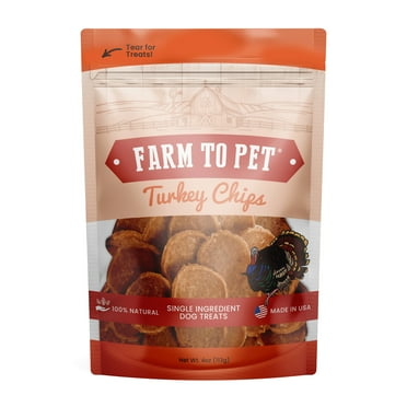Farm To Pet Turkey Chips Crunchy Training Treats for Dogs, 4oz