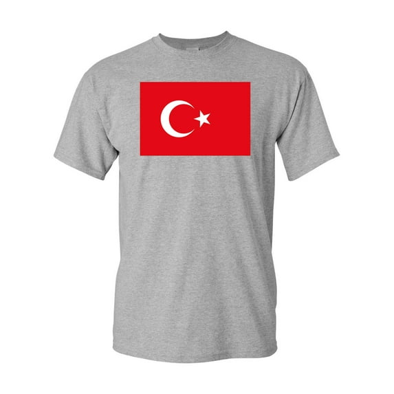Turkey Country Flag Adult DT T-Shirt Tee