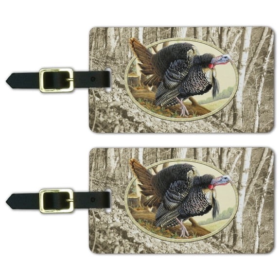 Turkey Country Protect and Preserve Luggage ID Tags Suitcase Carry-On Cards - Set of 2