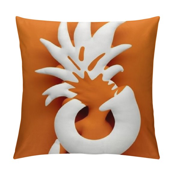 Turkey Currency Symbol Lira Try Pineapple Throw Pillow Square Cover