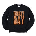 thumbnail image 1 of Turkey Day Block Distressed - Women's Graphic Sweatshirt, 1 of 14