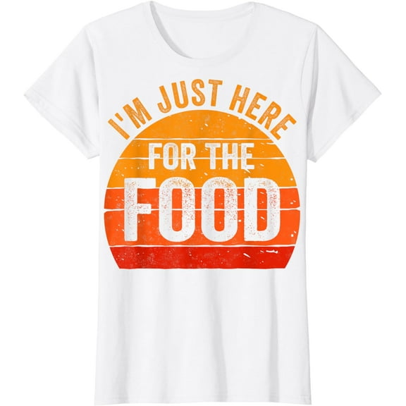 Turkey Day Shirt I'm Just Here For The Food Thanksgiving Day T-Shirt