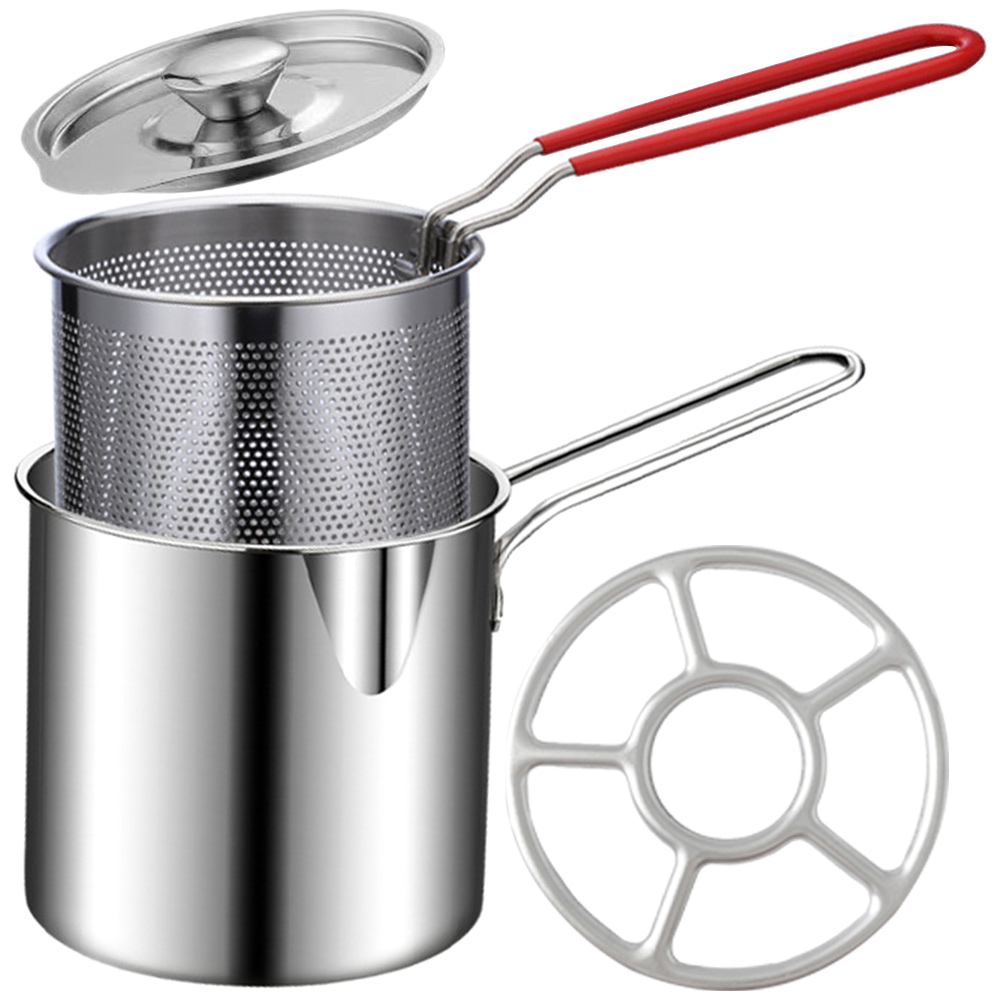 Turkey Deep Fryer Pot Stainless Steel Frying Work on Stove Top Chip