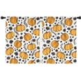 thumbnail image 1 of Turkey Design Maple Leaf Kitchen Curtains 2 Pack Cafe Curtains Short,42x54in Kitchen Curtains Fall Holiday Long Curtain, 1 of 5