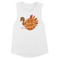 thumbnail image 1 of Turkey Disco Ball Women's Muscle Tank 2X-Large White, 1 of 5