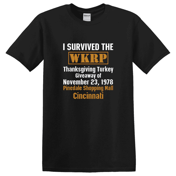 Turkey Drop Retro TV Inspired Graphic T-Shirt
