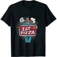 thumbnail image 1 of Turkey Eat Pizza Adult Vegan Kids Funny Thanksgiving T-Shirt, 1 of 5