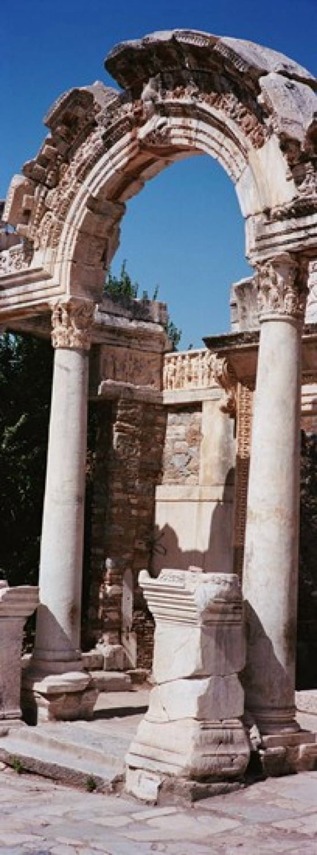 Turkey Ephesus building facade Canvas Art - Panoramic Images (30 x 12)