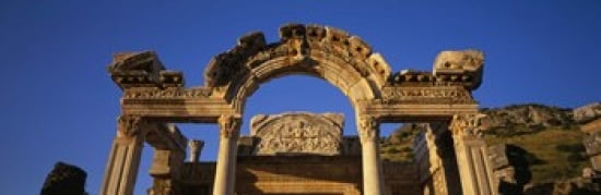 Turkey Ephesus temple ruins Canvas Art - Panoramic Images (36 x 12)