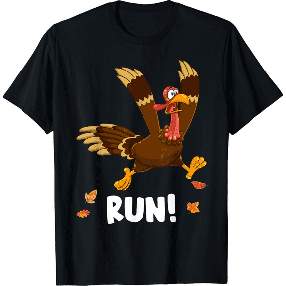 Turkey Escape Thanksgiving Graphic T-Shirt For Men