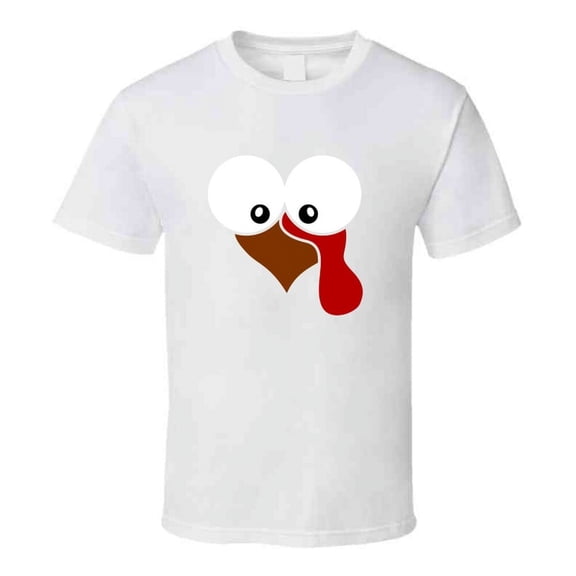 Turkey Face Tee Cool Fall Holiday Autumn Novelty Funny Thanksgiving T Shirt