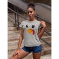 thumbnail image 1 of Turkey Face Women's Shaped T-shirt, 1 of 4