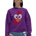 thumbnail image 1 of Turkey Face - Women's Word Art Crewneck Sweatshirt, 1 of 2