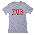 thumbnail image 1 of Turkey Field Hockey - Olympic Games - Rio - Flag Men's Grey T-Shirt, 1 of 2