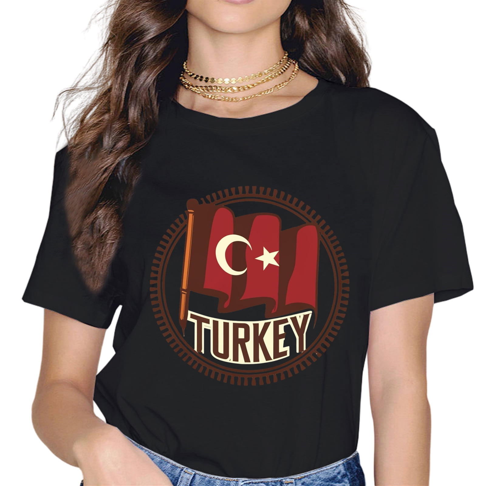 Turkey Flag Design, Turkish Flag, Turkiye T-Shirt - Walmart.com