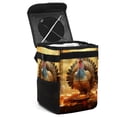 thumbnail image 1 of Turkey Foldable Car Trash Bin with Lid and Leak-proof Hanging Storage Bag Mini Trash Can Car Garbage Can, 1 of 6
