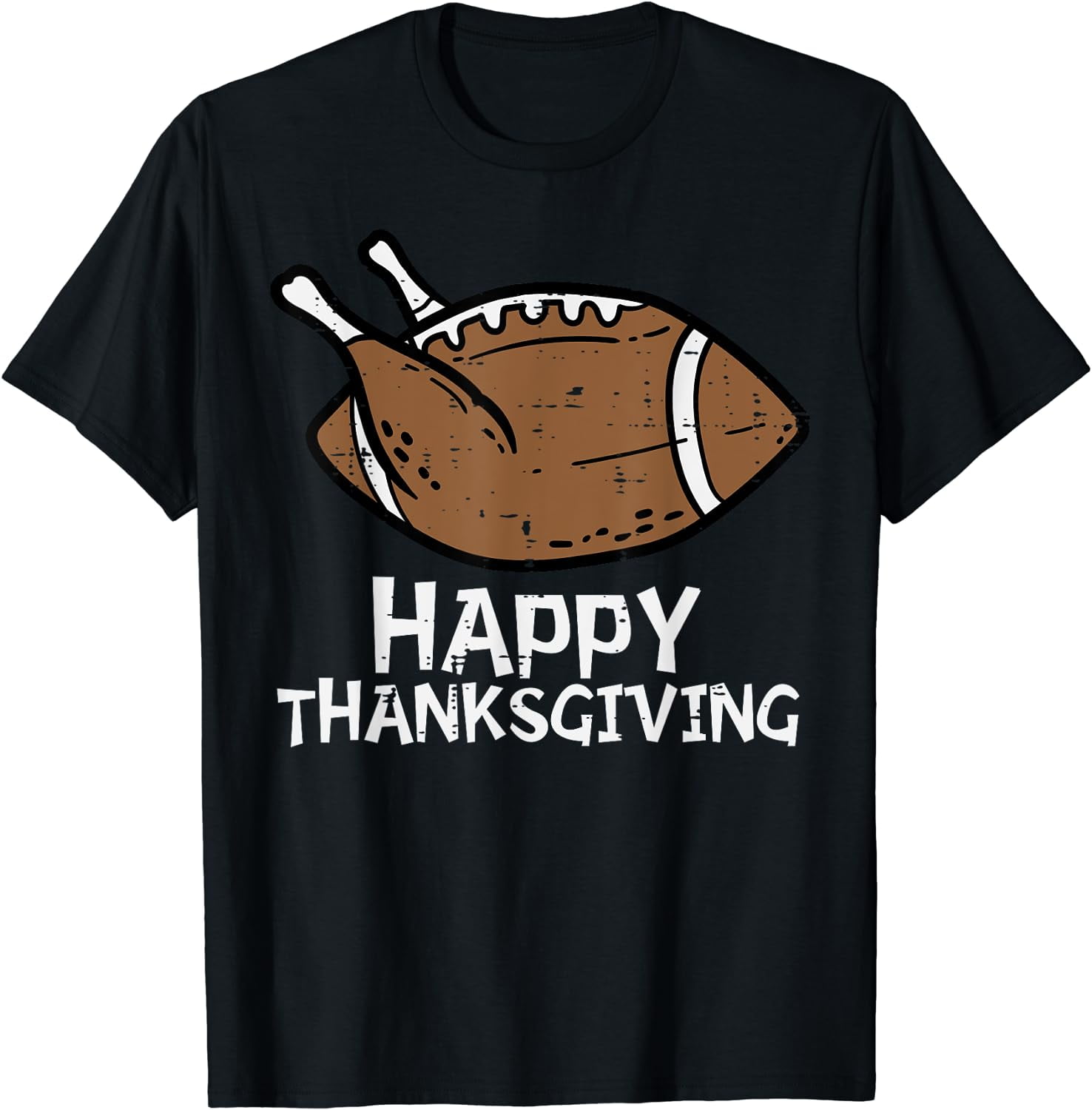 Turkey Football Happy Thanksgiving Sports TShirt