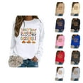 thumbnail image 1 of Turkey Fravy Beans And Rolls Casserole Sweatshirts for Women 2025 Long Sleeve Crewneck Thanksgiving Graphic Pullover Tops, 1 of 4