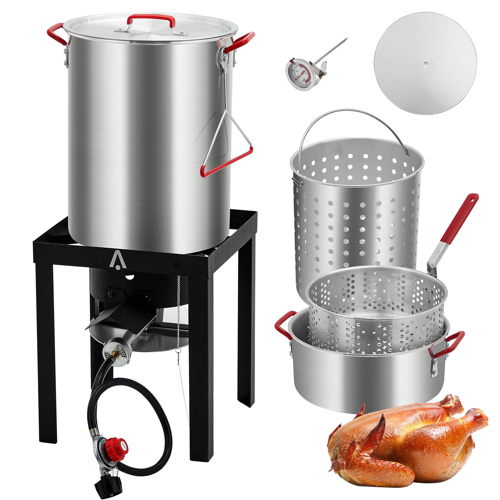 Turkey Fryer, Propane 30 Qt. Turkey and 10 Qt. Fish Fryer Boiler ...