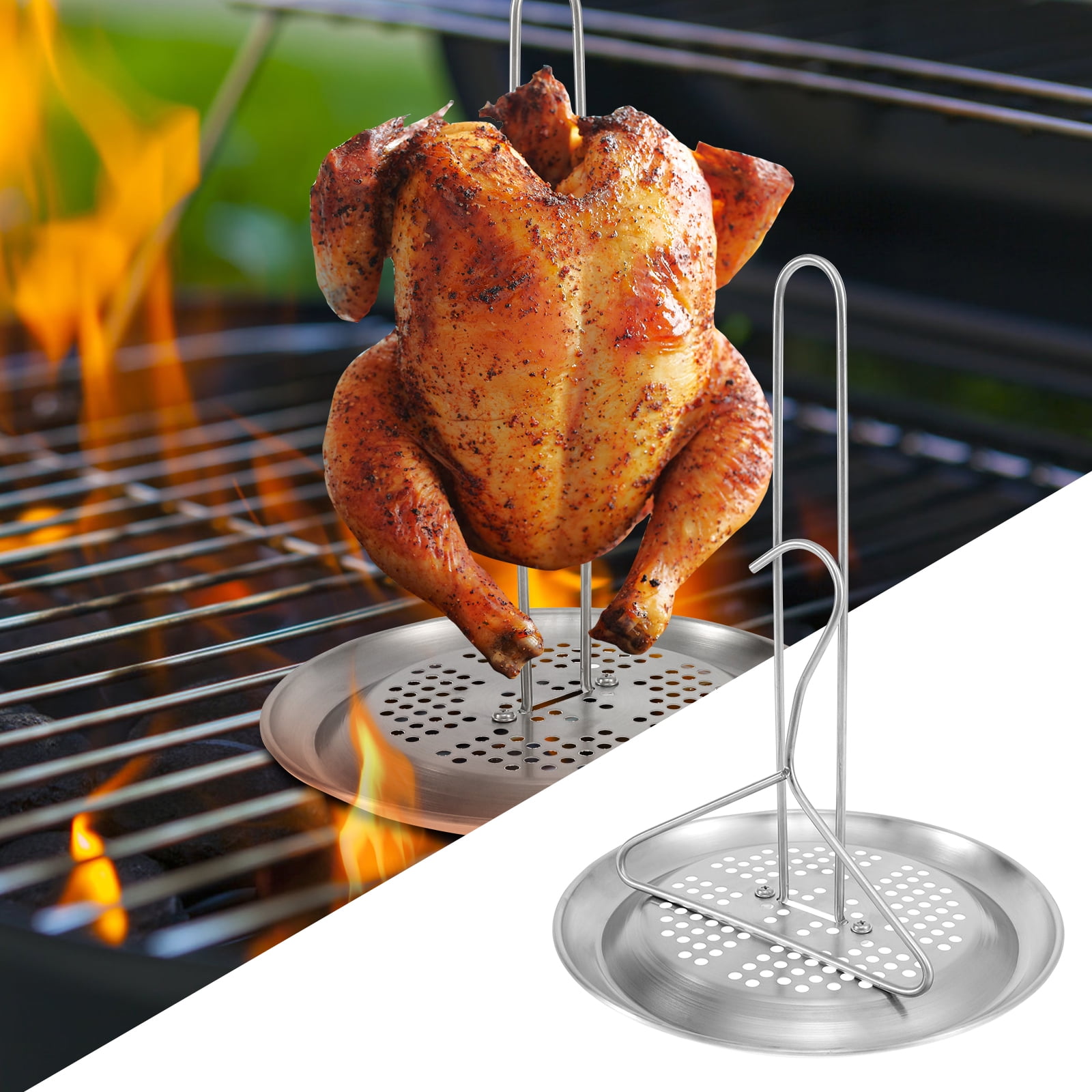 Turkey Fryer Stand Kit Stainless Steel Turkey Frying Rack Easy Assembly Turkey Fryer Accessory ...