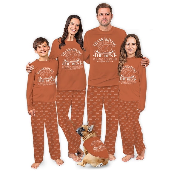 Turkey Funny Thanksgiving Matching Pajamas For Family With Plus Size, 2 Pieces