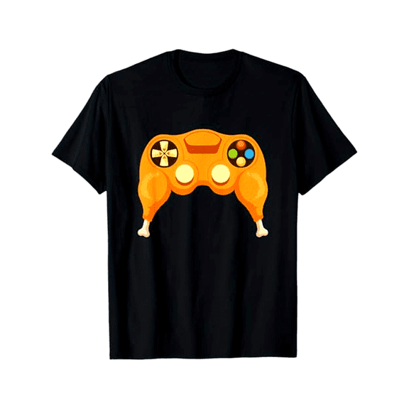 Turkey Game Controller Funny Thanksgiving Gamer T-Shirt for Men Women