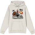 thumbnail image 1 of Turkey Gobblezilla Adult Sand Long Sleeve Hoodie-Small, 1 of 6
