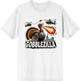 thumbnail image 1 of Turkey Gobblezilla Adult White Crew Neck Short Sleeve Tee-XL, 1 of 4