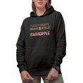 thumbnail image 1 of Turkey, Gravy, Beans & Rolls, Let Me See That Casserole, Thanksgiving Day Gift, Black Hooded Sweatshirt or Hoodie, Small, 1 of 5