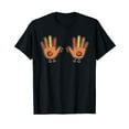 thumbnail image 1 of Turkey Hand Thanksgiving Day Funny Fall Men Women Kids T-Shirt, 1 of 5