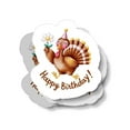 thumbnail image 1 of Turkey Happy Birthday Waterproof Sticker, 1 of 1