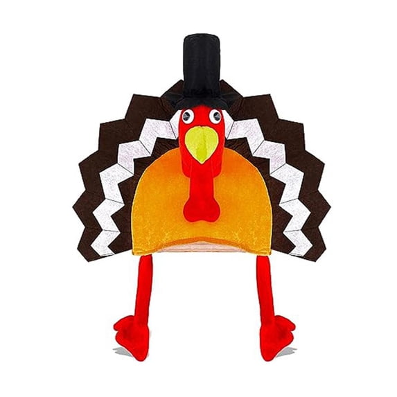 Turkey Hat Chicken Leg Hat Mardi Gras Thanksgiving Decoration Adult Party Favors Funny Adjusting Party Funny Atmosphere