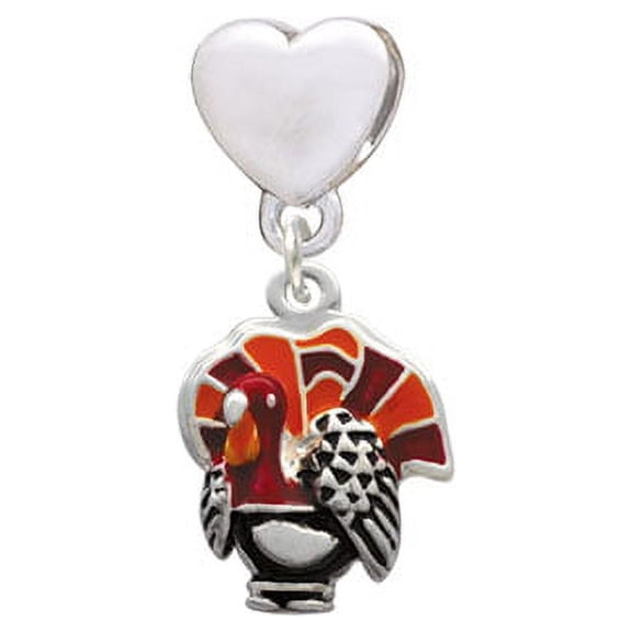 Turkey - Heart Charm Bead