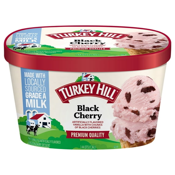 Turkey Hill Black Cherry Premium Ice Cream, 46 fl oz