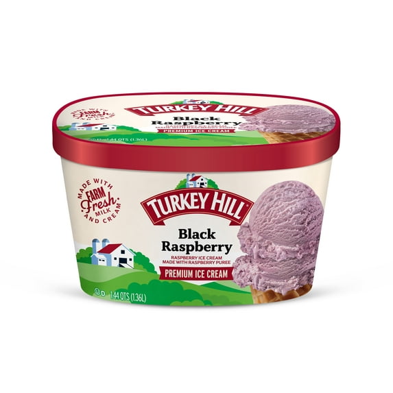 Turkey Hill Black Raspberry Premium Ice Cream 46 fl oz made with farm ...
