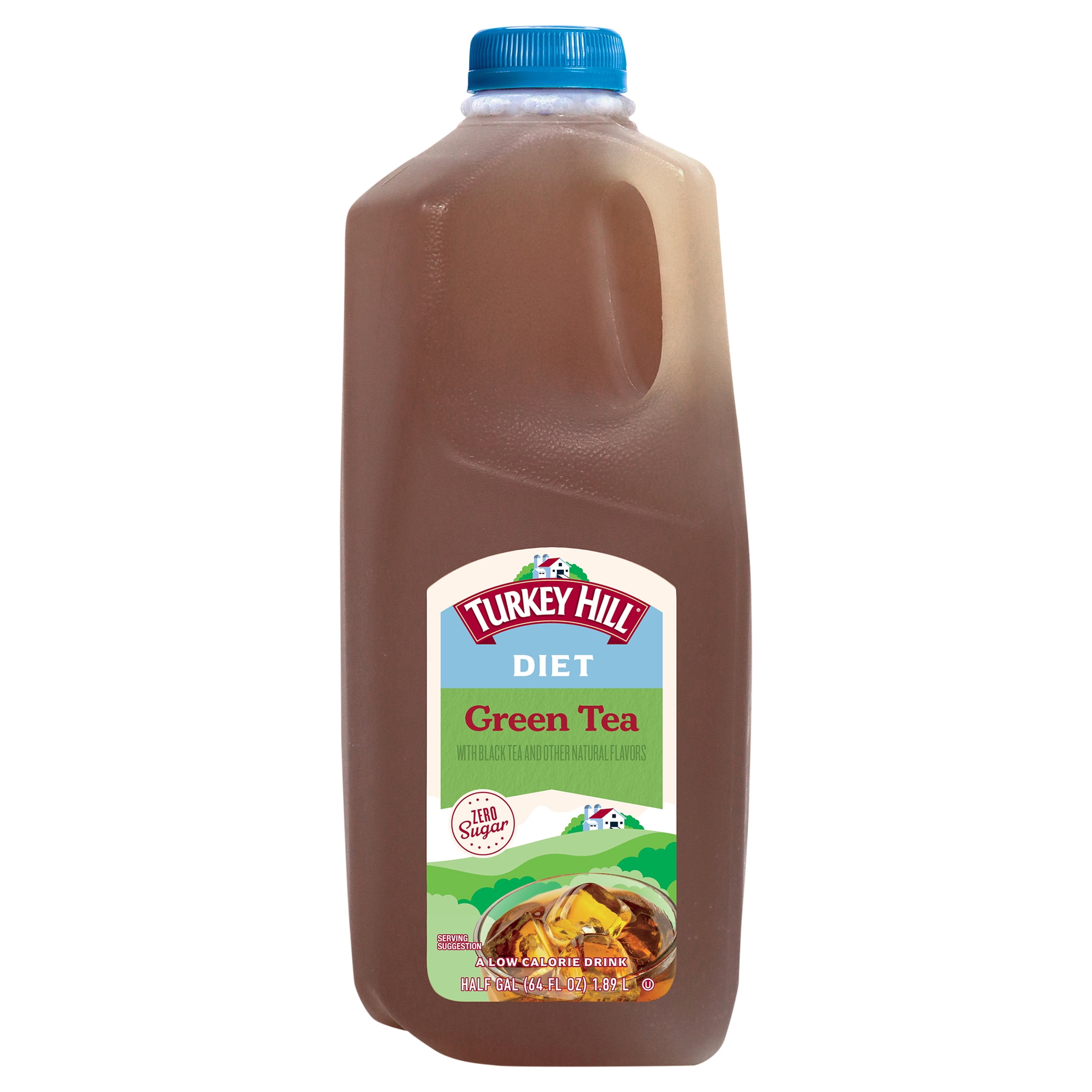 Turkey Hill Diet Tea Green, Half Gallon