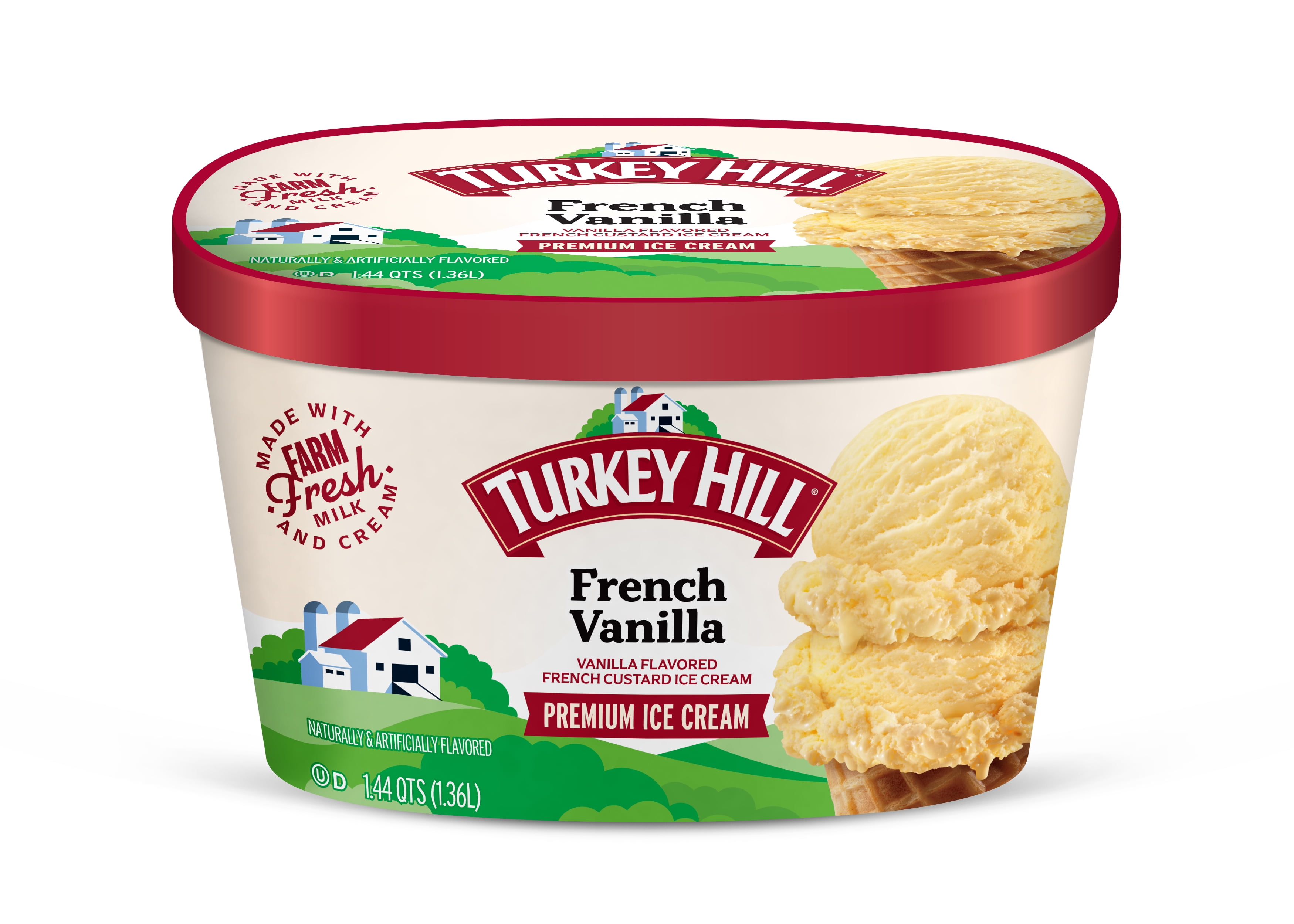 Turkey Hill French Vanilla Premium Ice Cream, 46 fl oz - Walmart.com
