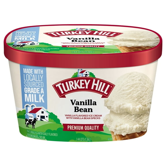 Turkey Hill Vanilla Bean Premium Ice Cream, 46 fl oz