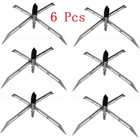 Turkey Hunting Broadheads 150 Grain 4” Cutting Dia Archery Arrow Piont 6PCS