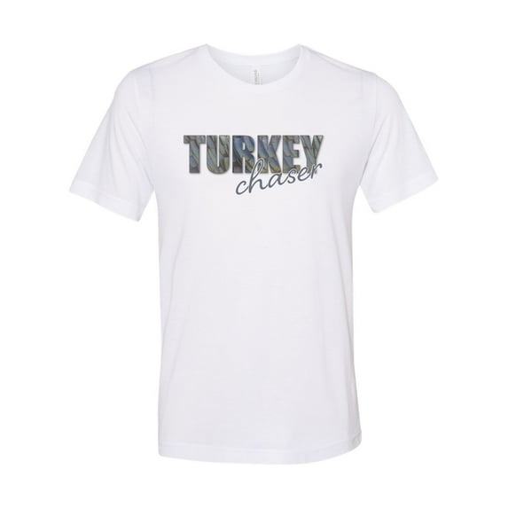Turkey Hunting Shirt, Turkey Chaser, Hunting Shirt, Unisex Fit, Thunder Chicken Shirt, Gift For Hunter, Gobbler, Dad Gift, Long Beard, Calls, White, LARGE