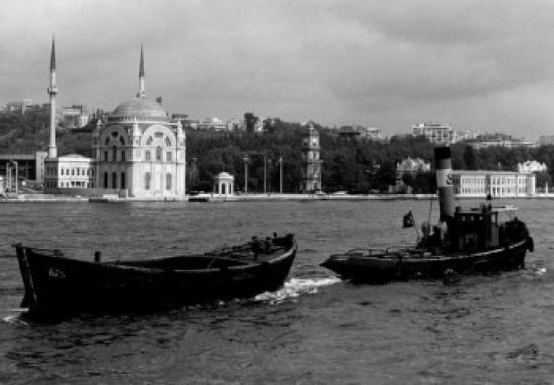 Turkey Istanbul boats on water Canvas Art - (24 x 36)