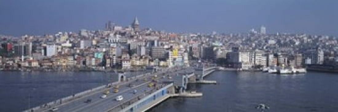 Turkey Istanbul skyline Canvas Art - Panoramic Images (18 x 6)