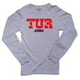 thumbnail image 1 of Turkey Judo - Olympic Games - Rio - Flag Men's Long Sleeve Grey T-Shirt, 1 of 2