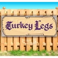 thumbnail image 1 of Turkey Legs Purple Text 13 oz Vinyl Banner With Metal Grommets, 1 of 4