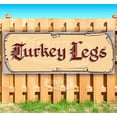 thumbnail image 1 of Turkey Legs Red Text 13 oz Vinyl Banner With Metal Grommets, 1 of 4
