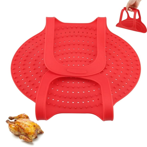 Turkey Lifter Reusable Heat Non Stick Chicken Turkey Meat Lifter Mat Baking Pan Kitchen Tool - Send Goods From Local Warehous