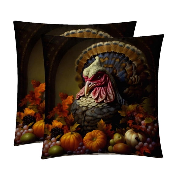Turkey Luxurious Velvet Throw Pillow Inserts with Unique Patterns - Set of 2 (16x16, 18x18, 20x20 Inches) for Bed, Chair Pillow Covers for Any Occasion